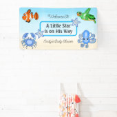 Onder het Zee | Baby Zee Scheppen Baby shower Spandoek (Insitu)
