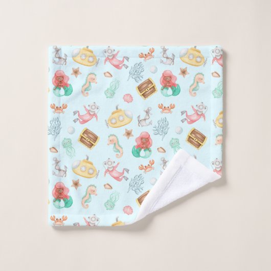 Onder het Zee Bad Handdoek (Wasdoekje)