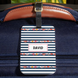 Onder het zee bagagelabel