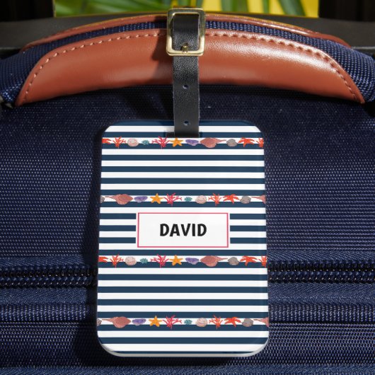 Onder het zee bagagelabel (Voorkant Insitu 2)