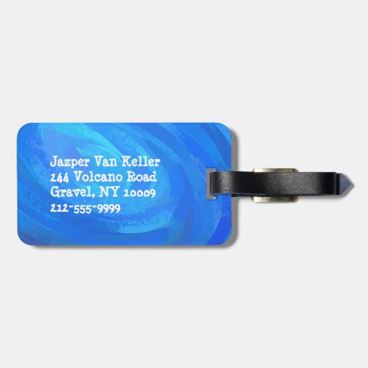 Onder het Zee Bagagelabel (Achterkant horizontaal)