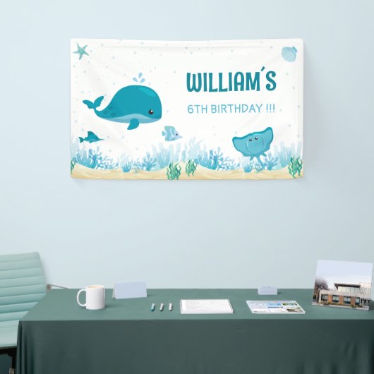 Onder het Zee Banner, Ocean Birthday Banner (Beurs)