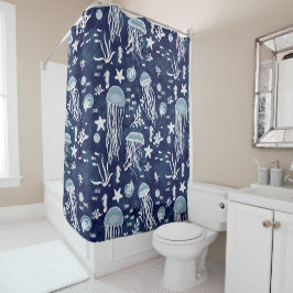 Onder het Zee Bathroom Shower Curtain Douchegordijn