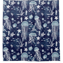 Onder het Zee Bathroom Shower Curtain