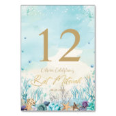 Onder het Zee Beach Bat Mitswa 12e 13e verjaardag Kaart (Achterkant)