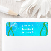 ONDER HET ZEE Beach Ocean Water Adresetiketten Etiket (Insitu)