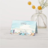 Onder het Zee Beach Sweet 16 Quinceañera XV Plaatskaartje (Achterkant)