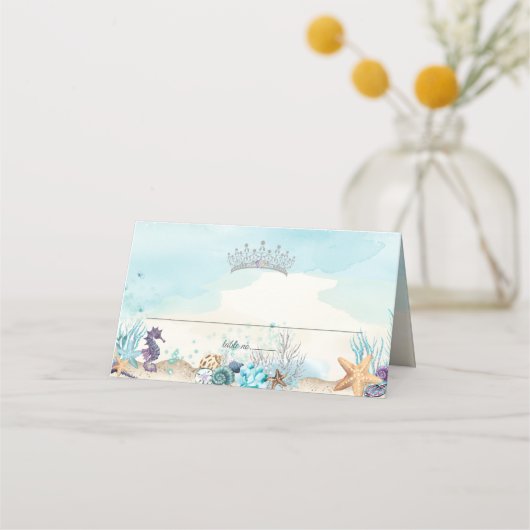 Onder het Zee Beach Sweet 16 Quinceañera XV Plaatskaartje (Voorkant)