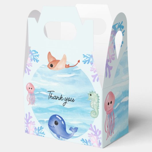 Onder het zee bedankdoosjes (Geopend)