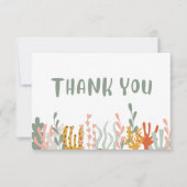 Onder het Zee bedankpas Bedankkaart (Voorkant)