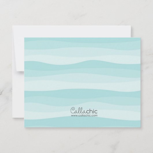 Onder het Zee bedankpas (jongens) Bedankkaart (Achterkant)