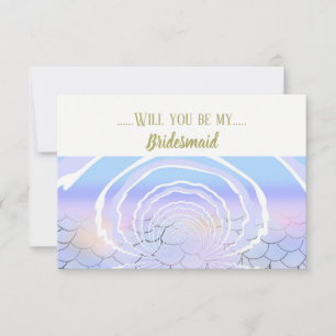 Onder het Zee ben ik mijn Bridesmaid Kaart