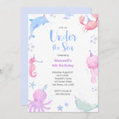 Onder het Zee bevallen kinderen Kaart (Voorkant / Achterkant)