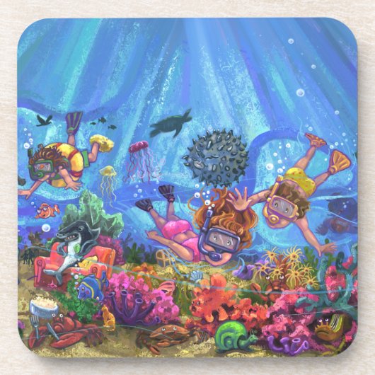 Onder het Zee Bier Onderzetter (Voorkant)