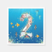 Onder het Zee Big 2nd Birthday Photo Collage Servet (Voorkant)