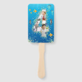 Onder het Zee Big 4th Birthday Photo Collage Handwaaier (Voorkant)