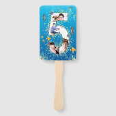 Onder het Zee Big 5th Birthday Photo Collage Handwaaier (Voorkant)