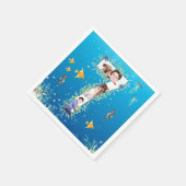 Onder het Zee Big 7th Birthday Photo Collage Servet (Hoek)