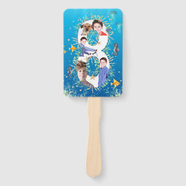 Onder het Zee Big 8th Birthday Photo Collage Handwaaier