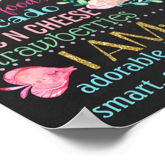 Onder het zee "Birthday"-bord Poster (Hoek)