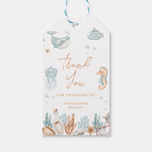 Onder het Zee Birthday Cadeaulabel (Voorkant)
