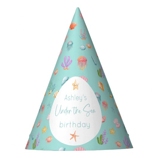 Onder het Zee Birthday Feesthoedjes (Voorkant)