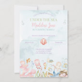 Onder het Zee Birthday Invitation Ocean Birthday Kaart (Voorkant)