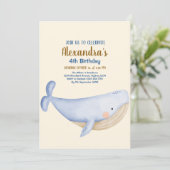 Onder het Zee Birthday Kaart (Staand voorkant)