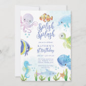 Onder het Zee Birthday Kaart (Voorkant)