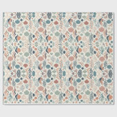 Onder het Zee Birthday, Ocean Whispers Pattern Cadeaupapier (Vlak)