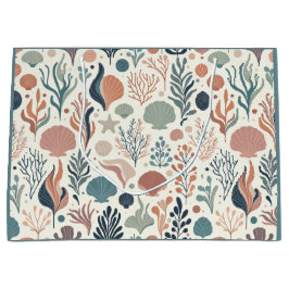 Onder het Zee Birthday, Ocean Whispers Pattern Groot Cadeauzakje