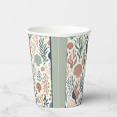 Onder het Zee Birthday, Ocean Whispers Pattern Papieren Bekers (Rechts)