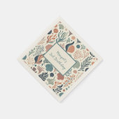 Onder het Zee Birthday, Ocean Whispers Pattern Servet (Hoek)