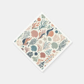 Onder het Zee Birthday, Ocean Whispers Pattern Servet (Hoek)