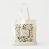 Onder het Zee Birthday, Ocean Whispers Pattern Tote Bag (Voorkant)