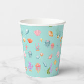 Onder het Zee Birthday Papieren Bekers (Achterkant)