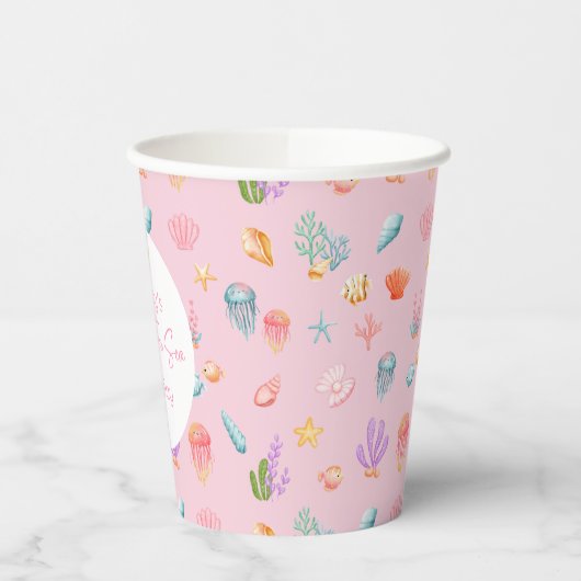 Onder het Zee Birthday Papieren Bekers (Links)
