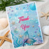 Onder het Zee Birthday Party Bedankkaart