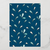 Onder het Zee Birthday Party Folie Uitnodiging (Achterkant)