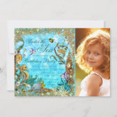 Onder het Zee Birthday Party Kaart (Voorkant)