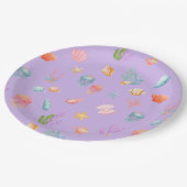 Onder het Zee Birthday Party Papieren Bordje (Gekanteld)