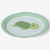 Onder het Zee Birthday Party Papieren Bordje (Gekanteld)