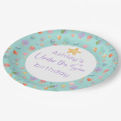 Onder het Zee Birthday Party Papieren Bordje (Gekanteld)