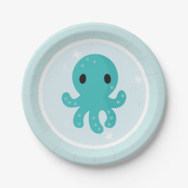 Onder het Zee Birthday Party Papieren Bordje