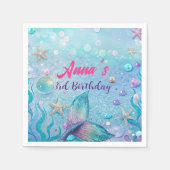 Onder het Zee Birthday Party Servet (Voorkant)