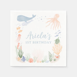 Onder het Zee Birthday Party Servet