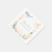 Onder het Zee Birthday Party Servet (Hoek)