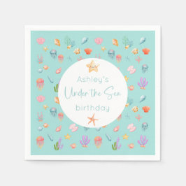 Onder het Zee Birthday Party Servet