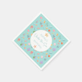 Onder het Zee Birthday Party Servet (Hoek)