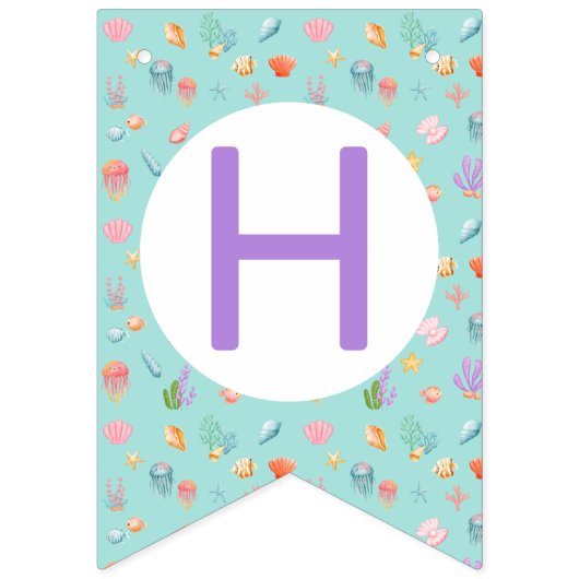 Onder het Zee Birthday Vlaggetjes (Tweede vlag)